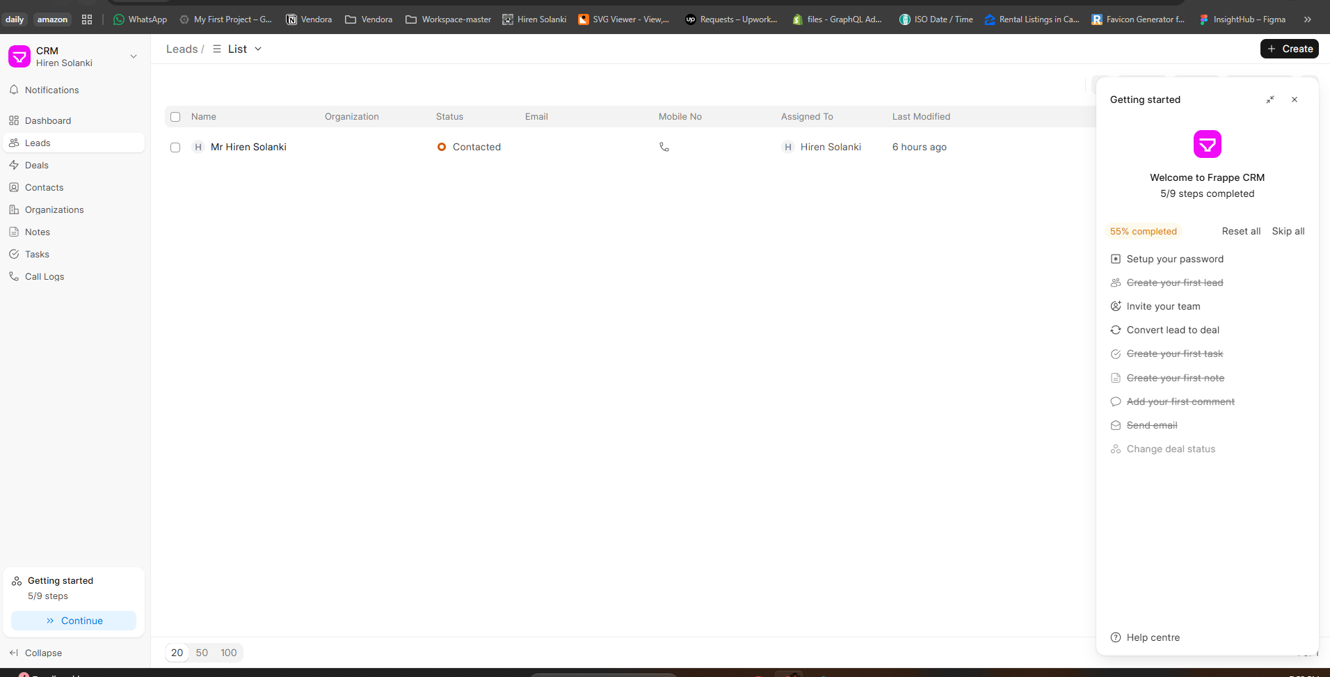 CRM Platform for Lead and Deal Management