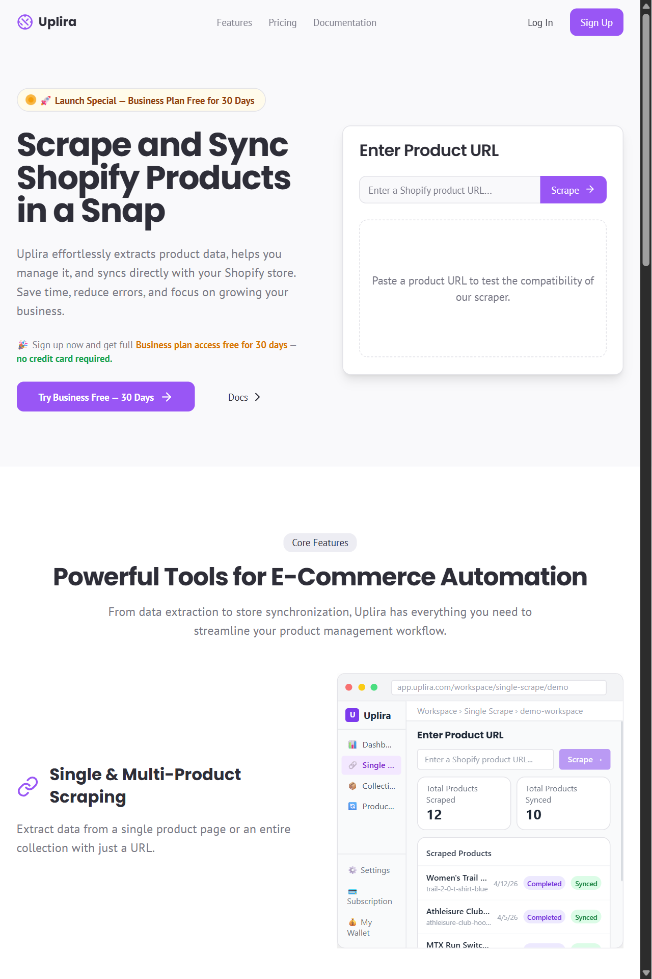 Custom SaaS Platform for Shopify Product Scraping & Sync Automation
